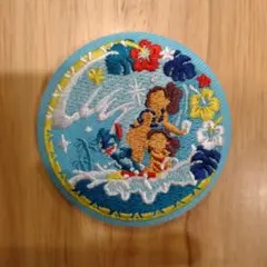 ディズニー 刺繍缶バッジ2　 スティッチ