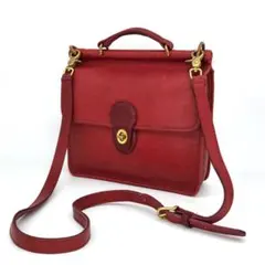 1191 COACH 9927 Willis Bag Red USA 2wayのサムネイル