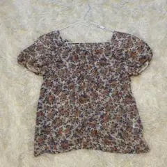 【inno wave】可愛い花柄 半袖ブラウス Mサイズ