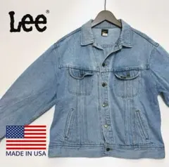 80s 古着 Lee USA製 デニムジャケット ゆるだぼ アメカジ Gジャン