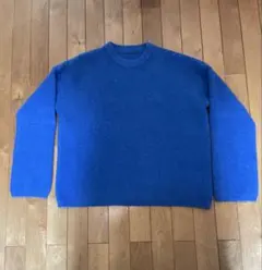 【PLUS OTO・HA】青色ニットセーター Fサイズ