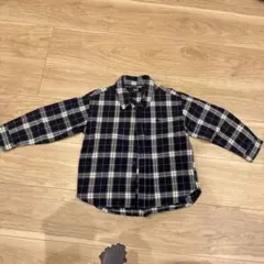 POLO チェック柄 長袖シャツ 110