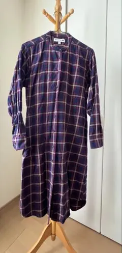UNIQLO×INES DE LA FRESSANGEチェック柄シャツワンピース
