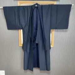 着物　羽織　ネイビー　紺色　シンプルデザイン　男性　メンズ