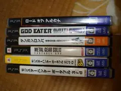 PSP ソフト6本セット ダンガンロンパ ロードオブアルカナ モンハン