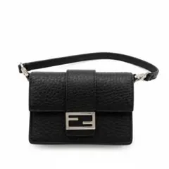 【新品同様】フェンディ マイクロ フラット バケット ショルダーバッグ 斜め掛け