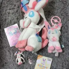 タグ付き　ポケモンセンター　すやすや　ニンフィア　ぬいぐるみ　クッション ポケモンセンター ニンフィア すやすやぬいぐるみ クッション｜Yahoo