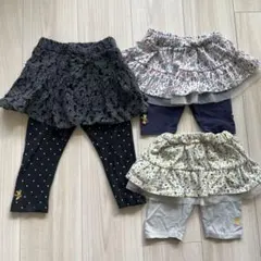 ディズニースカート付きレギンス4点セット