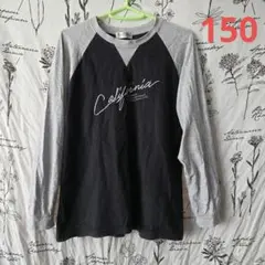 535 Round One 長袖Tシャツ ブラック・グレー 150 子供服