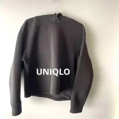 UNIQLO ブラック ウルトラストレッチドライスウェットプルパーカー