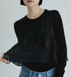 アダムエロペ　シアードットベスト　黒