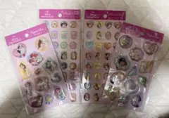 ディズニープリンセス シールセット カプセルシール＆ストーンシール 4セット