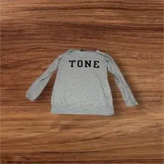 GORGE 長袖カットソー TONEロゴ グレーのサムネイル