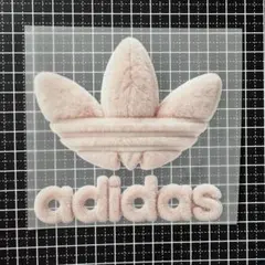 adidas アイロンプリントシート トレフォイル ピンク