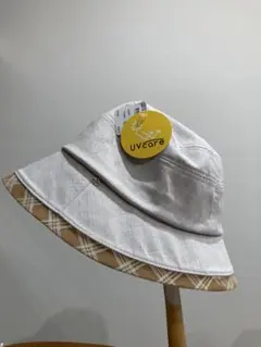 【新品未使用】レディースハット 帽子　57.5㎝　UVcare 紫外線対策