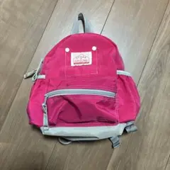 ピンク リュック フロントポケット付き