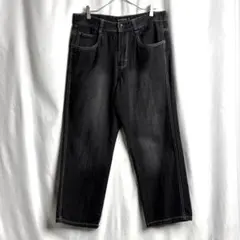 ブラックデニム バギー