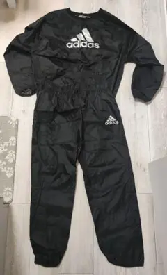 adidas ブラック サウナスーツ