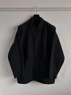 新品未使用品‼️⭐️MUJI labo⭐️ジップアップワークシャツ黒Ⓜ️size