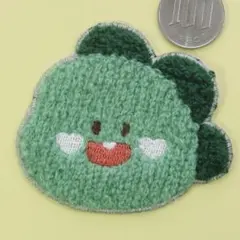 ふわふわ 恐竜 アイロン ワッペン アップリケ もこもこ mk-70 パイル