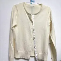 アイボリー 長袖カーディガン Mサイズ index