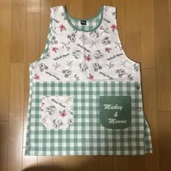 ミッキー&ミニー エプロン ML