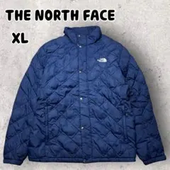 ザノースフェイス 中綿 キルティング ジャケット ブルー XL T-BALL