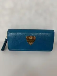 A.D.M.J. 長財布 クロコ型押し スワロフスキー ターコイズ A.D.M.J. 長財布 クロコ型押し スワロフスキー ターコイズ - メルカリ