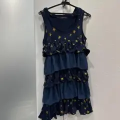 美品　RASTARS& ワンピース　★ワンピース　星ワンピース　ネイビーワンピ