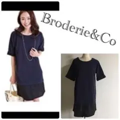 Broderie&Co シアーチェックドッキングワンピース【新品タグ付き】