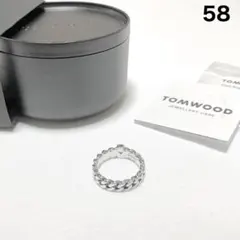 【レア】TOM WOOD ビーンリング ブラックスピネル　約19号 レア】TOM WOOD ビーンリング ブラックスピネル 約19号 - メルカリ