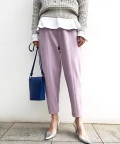 AMERI アメリ バックジッパー パンツ ラベンダーピンクのサムネイル