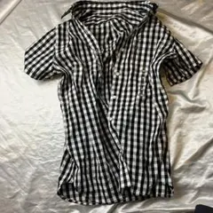 【新品未使用】　無印良品　チェック柄 半袖シャツ Mサイズ