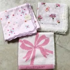 ジルスチュアート ハンカチ タオルハンカチ 3枚セット 新品