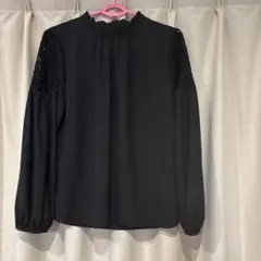未使用。ストロベリーフィールズ❤️レーススリーブ黒長袖ブラウス❤️