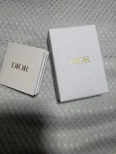DIOR ホワイトレザー調ボックス