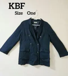 【KBF】ネイビー テーラードジャケット ダブルボタン