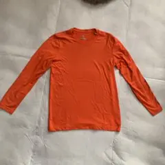adidas オレンジ　長袖　アンダーシャツ
