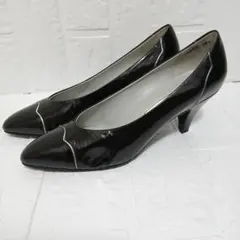 NINA RICCI パンプス ブラック エナメル調23.5cmのサムネイル