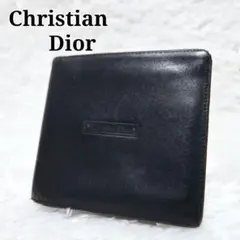 Christian Dior ディオール 折り財布 黒 レザー ヴィンテージのサムネイル
