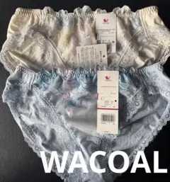 [新品]WACOAL花柄刺繍レース付きショーツLサイズ2枚セット
