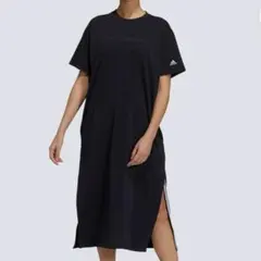 adidas ワンピース　スリッド　ブラック GV1848のサムネイル