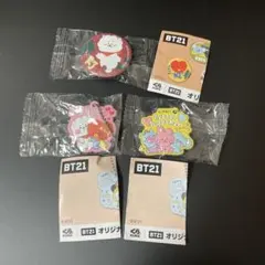 同封¥50 くら寿司　BT21 缶バッジ　ラバーマスコット