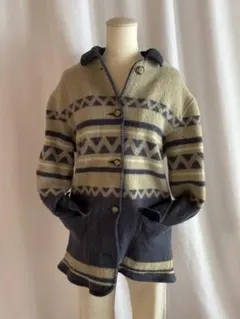 古着 ビンテージ 80s 90s ウール ネイティブ ブルゾン ジャケット