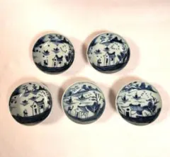 ✨美品✨京焼 清水焼 皿 5枚 鳥獣戯画 高山寺 陶玉窯 一風 - メルカリ