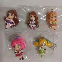 アイカツ　マスコットキーホルダー　紫吹蘭　夏樹みくる　音城セイラ　冴草きい