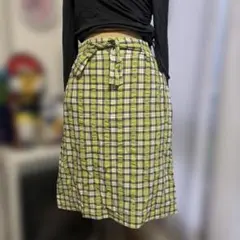 Christian Dior チェック柄スカート L 古着　ヴィンテージ　Aのサムネイル