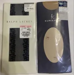 【新品】ラルフローレン1足+組曲1足 23-25cm ハイソックスストッキング