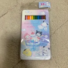 サンリオキャラクターズ×もちぱん 缶ケース入り　12色色鉛筆