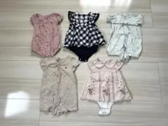 【ブランド子ども服まとめ売り】半袖ロンパース 5枚セット 80サイズ